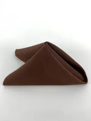 Brown Polyester Napkins (10 Count)