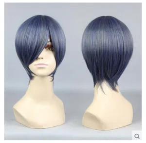 20cm - 25cm Ciel Phantomhive / slate blue Wig