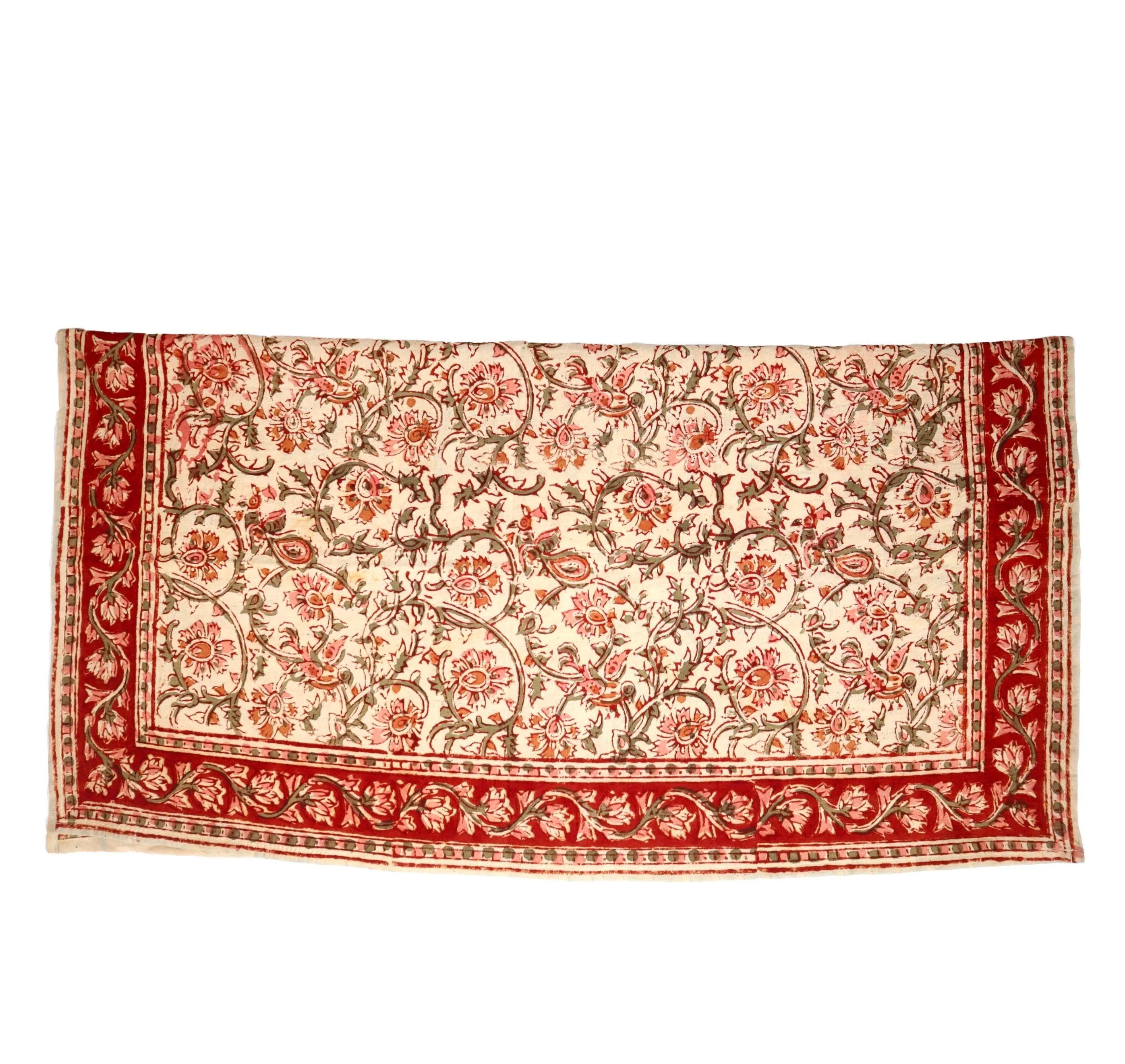 Autumn Rose - Kalamkari Cotton Bandana (KK1444)