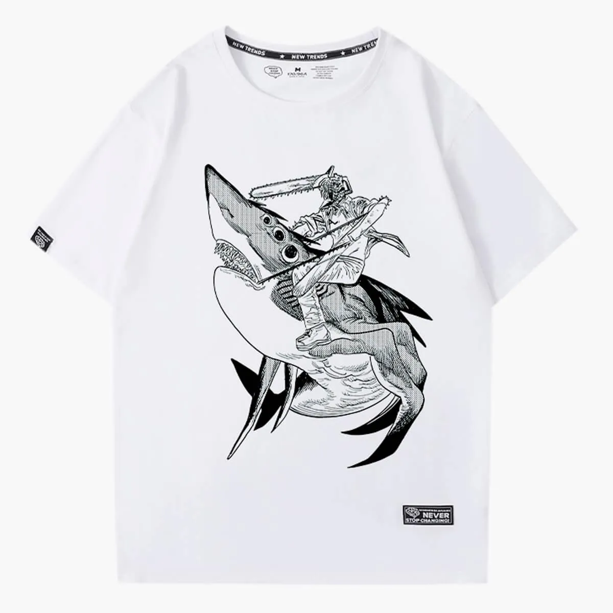 benpaolv Chainsaw Man Denji on a Beam Shark T-Shirt