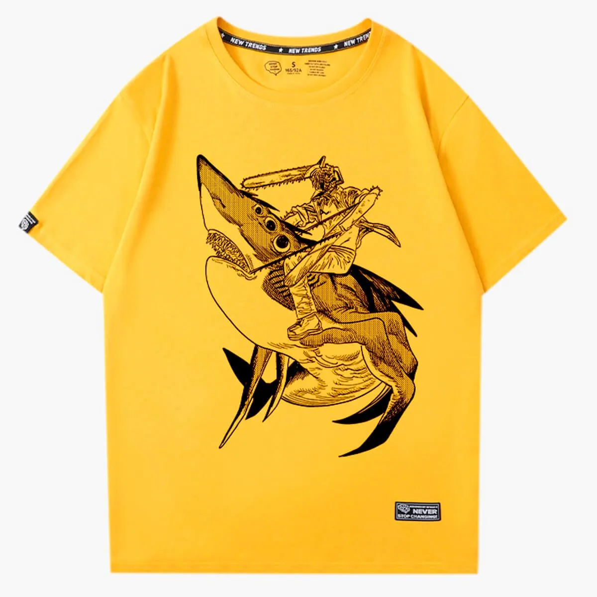 benpaolv Chainsaw Man Denji on a Beam Shark T-Shirt