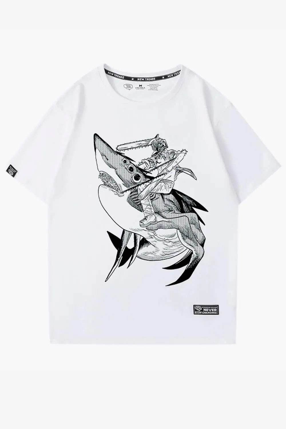 benpaolv Chainsaw Man Denji on a Beam Shark T-Shirt