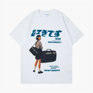 benpaolv Japanese Retro Travel Girl T-Shirt