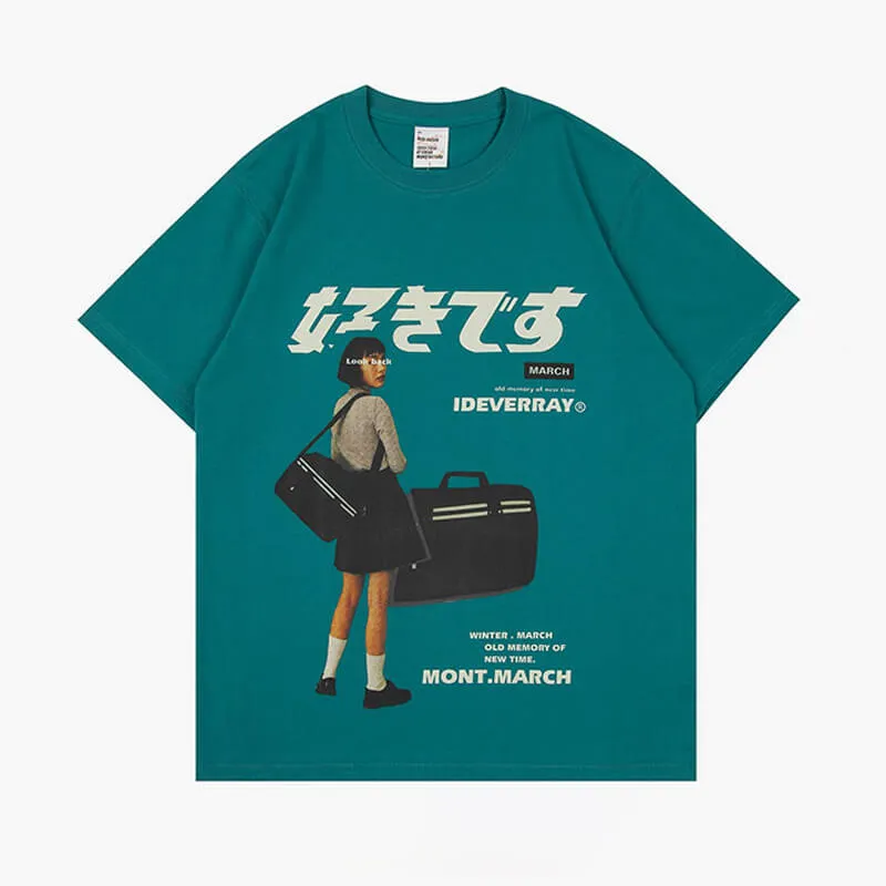 benpaolv Japanese Retro Travel Girl T-Shirt