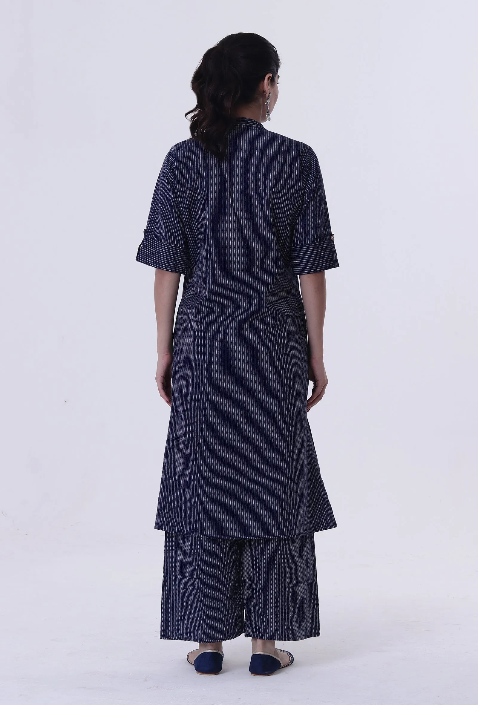 Blue Cotton Kurti