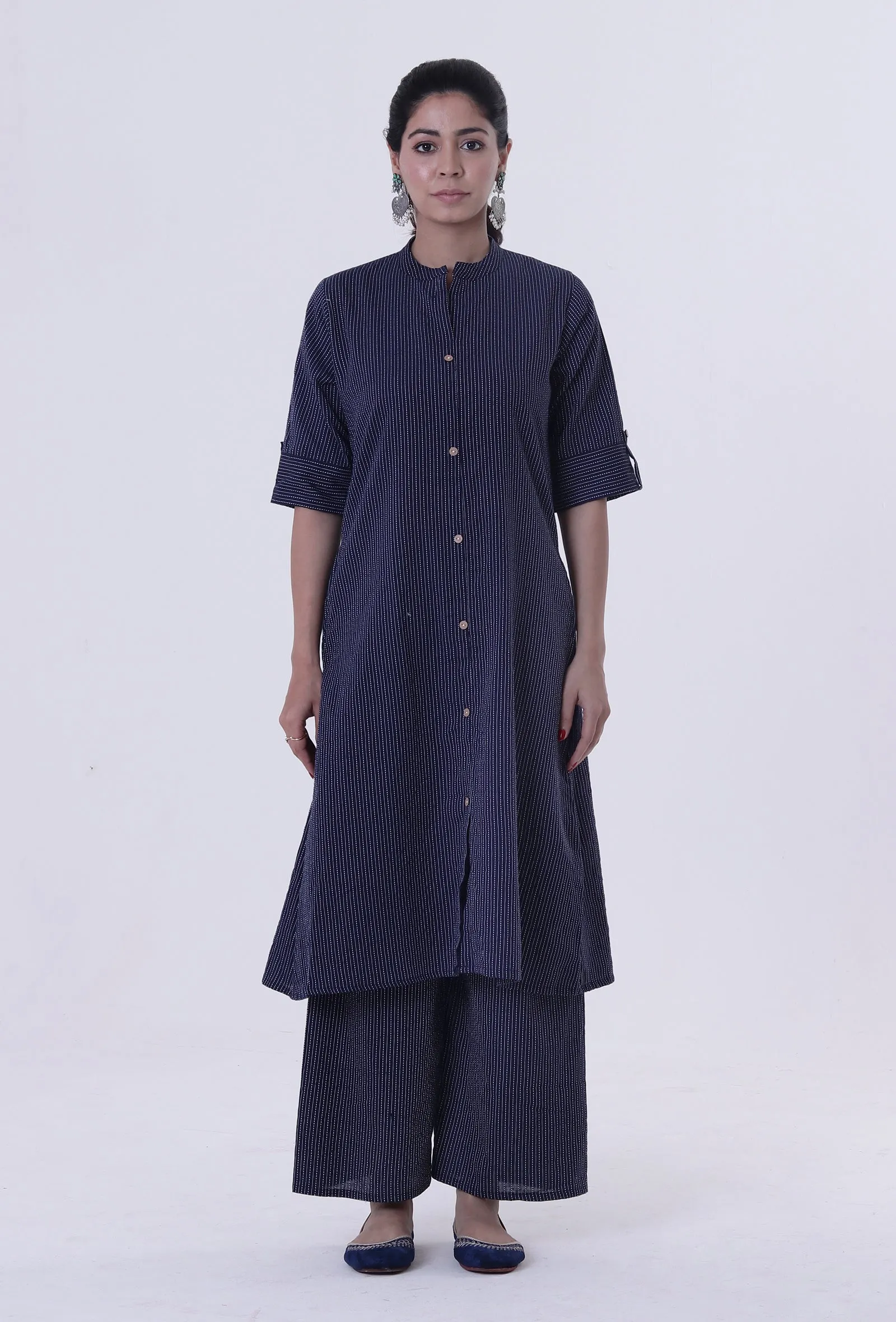 Blue Cotton Kurti