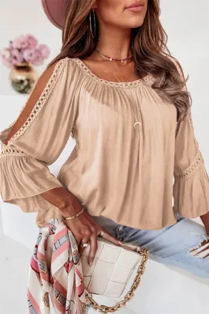 Chloe Lace Cut-Out Sleeve Blouse