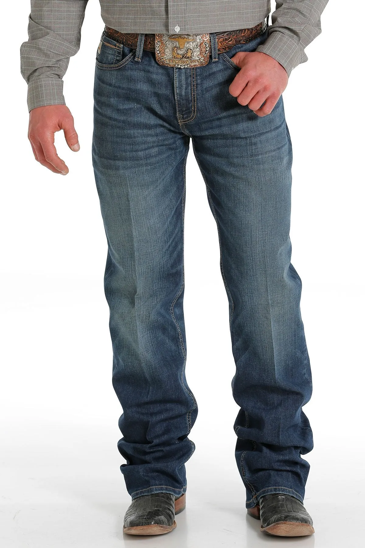 Cinch Mens Relaxed Fit Grant - Medium Stonewash - MB56237001