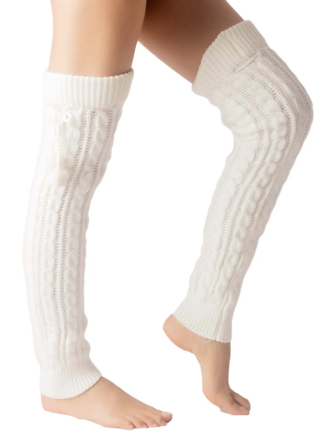 iB-iP Women's Leg Warmer Ballet Dancers Aerobics Cute Knee High Thermal Costume