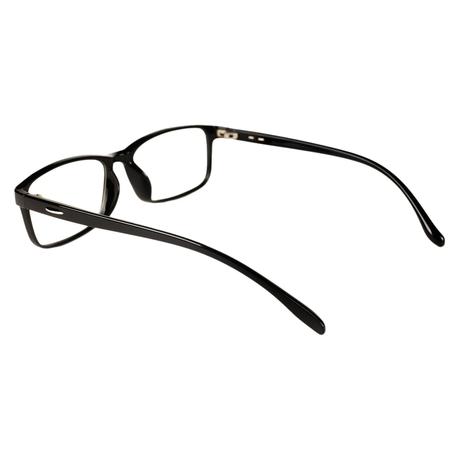 iB-iP Women's Retro Rectangle Thin Rim Black Leopard Fashion Clear Lens Eyeglasses