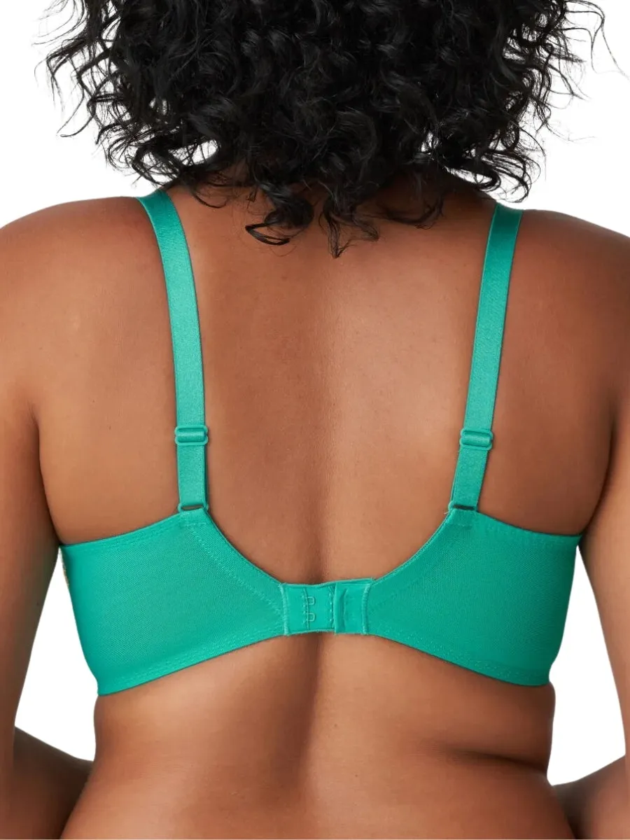 Lenca Vertical Seam Balcony Bra - Sunny Teal