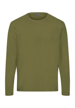 Living Shirts Cotton Crew Neck Top | Olive Branch 75053-2729