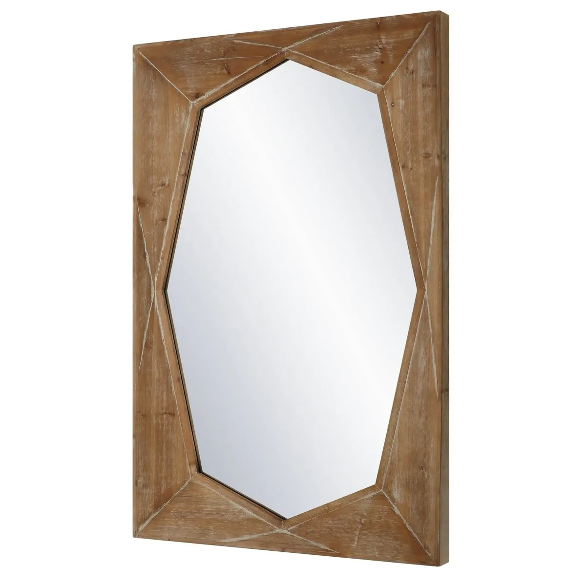 Marquise Natural Wood Mirror