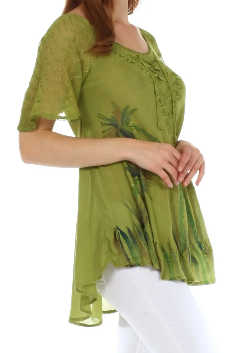 Sakkas Catalina Island Relaxed Fit Blouse