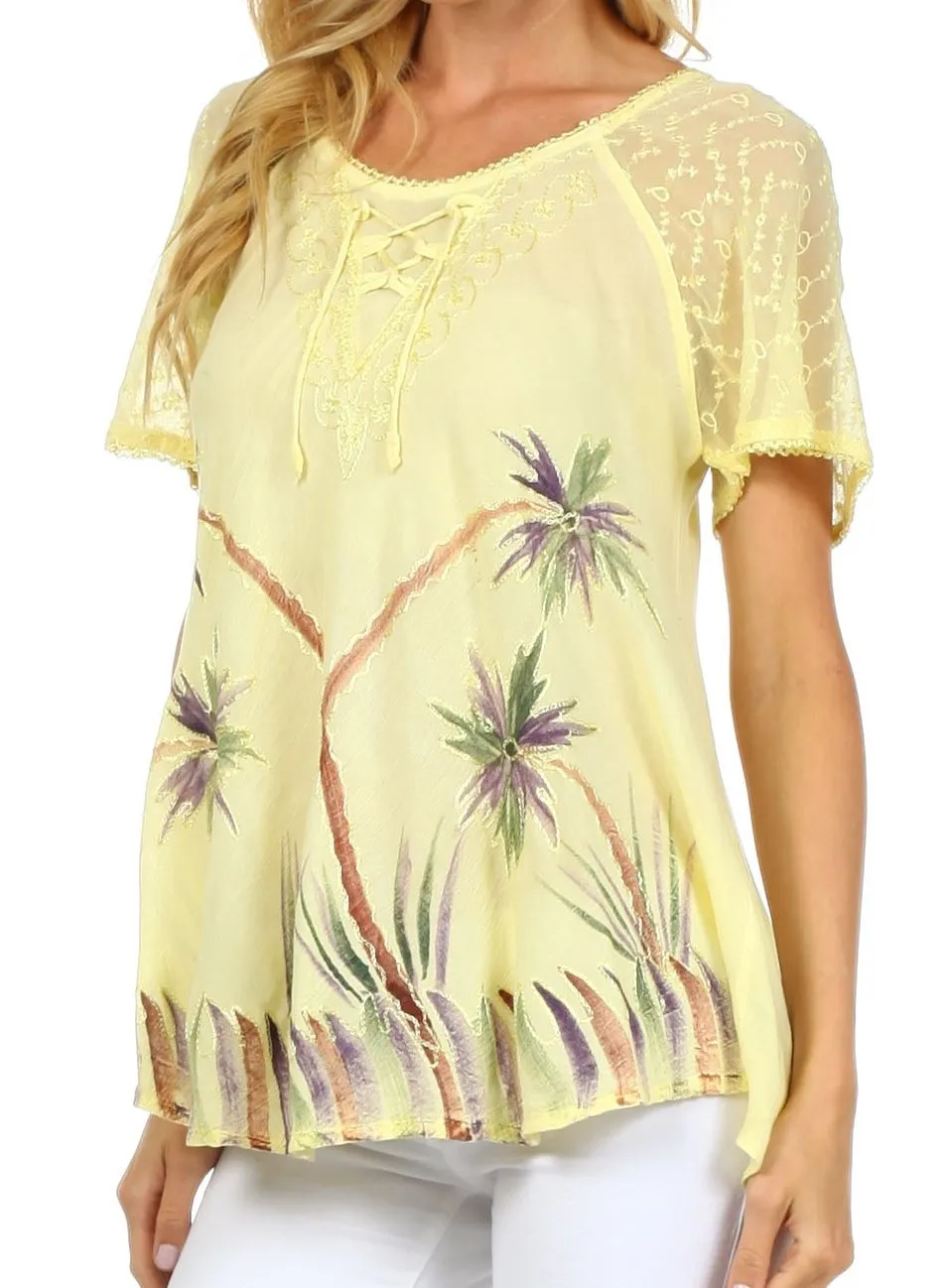 Sakkas Catalina Island Relaxed Fit Blouse