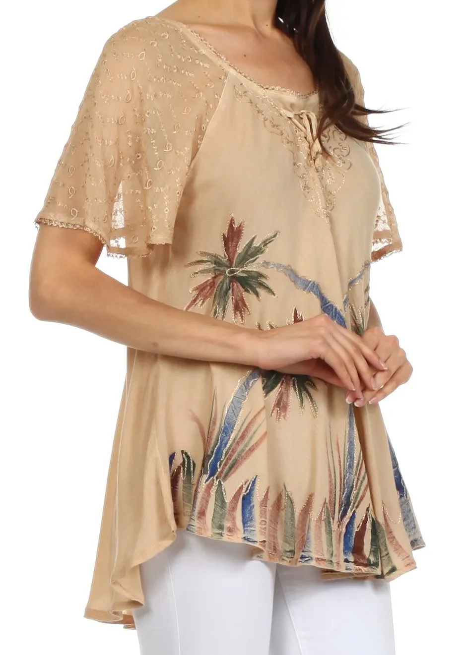 Sakkas Catalina Island Relaxed Fit Blouse