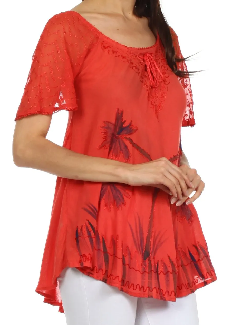 Sakkas Catalina Island Relaxed Fit Blouse