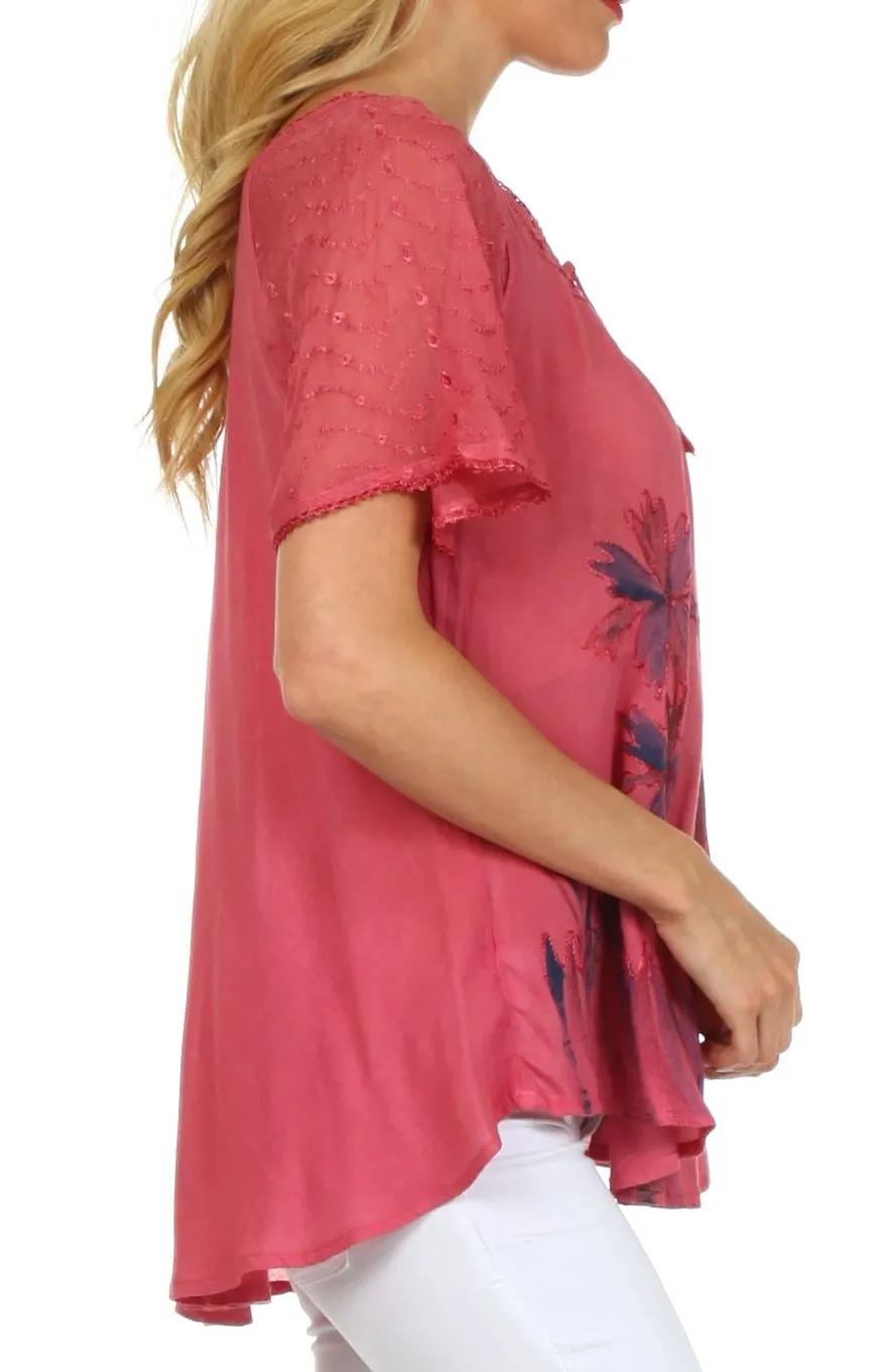 Sakkas Catalina Island Relaxed Fit Blouse