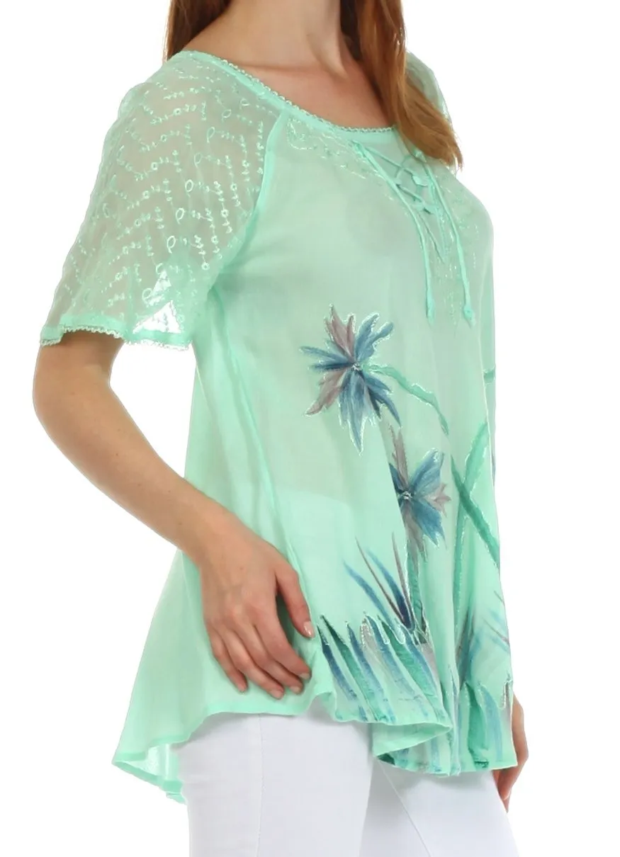 Sakkas Catalina Island Relaxed Fit Blouse