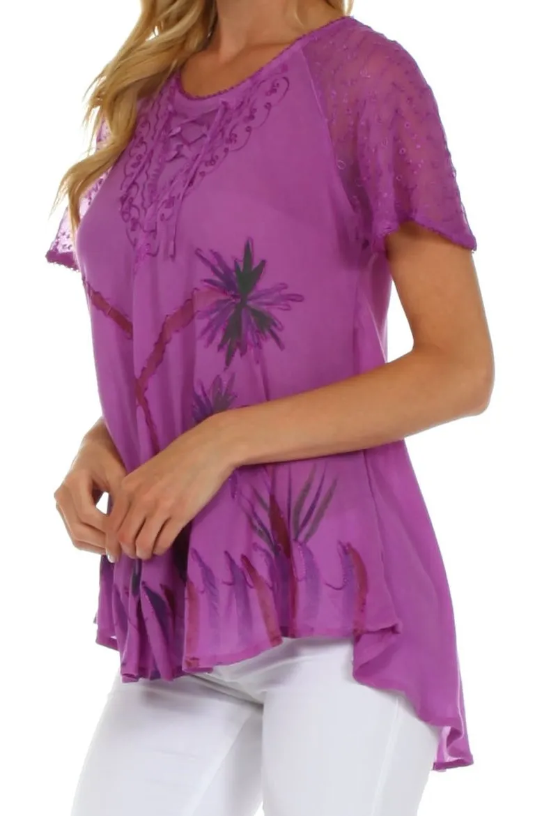 Sakkas Catalina Island Relaxed Fit Blouse