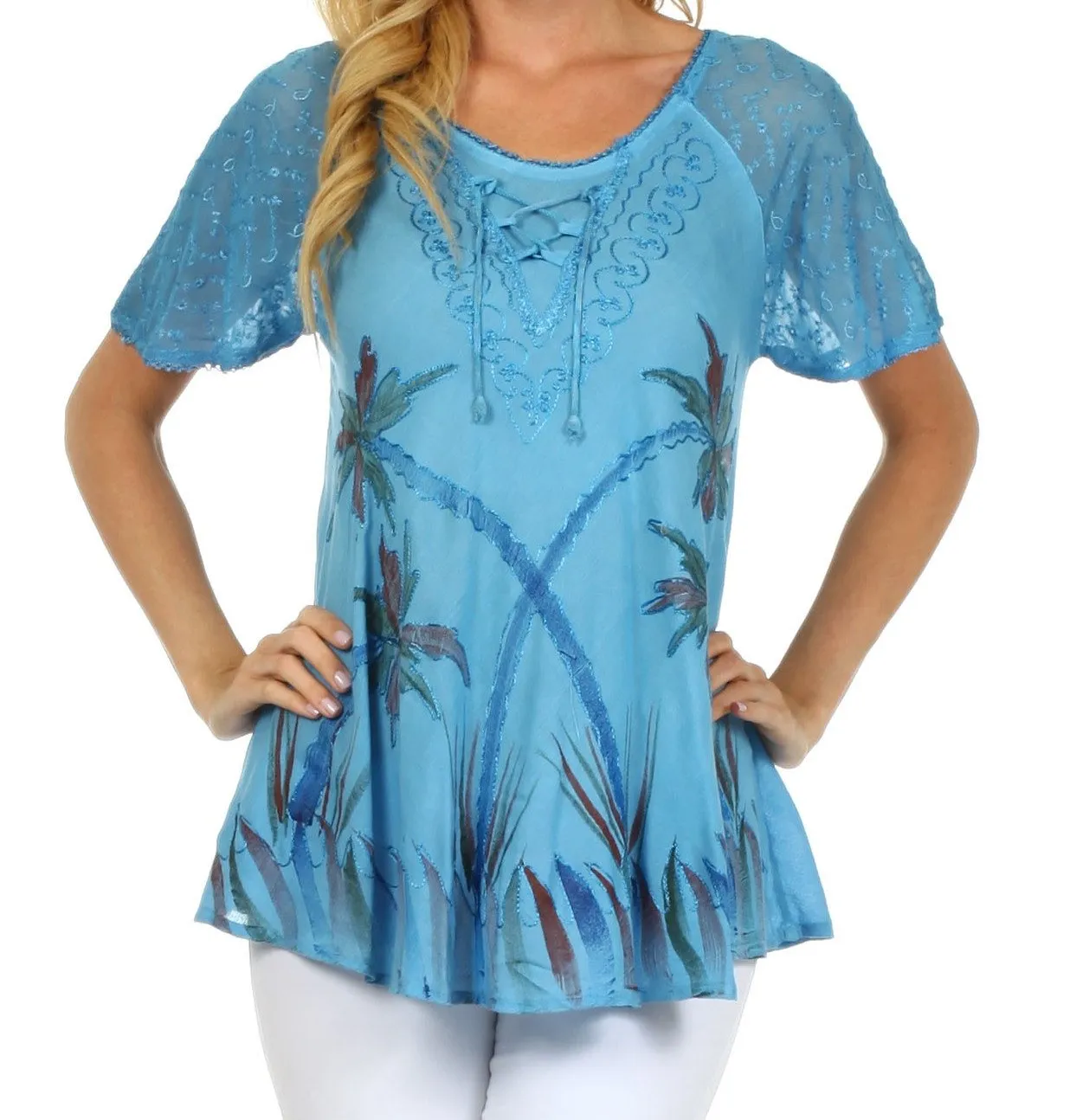 Sakkas Catalina Island Relaxed Fit Blouse