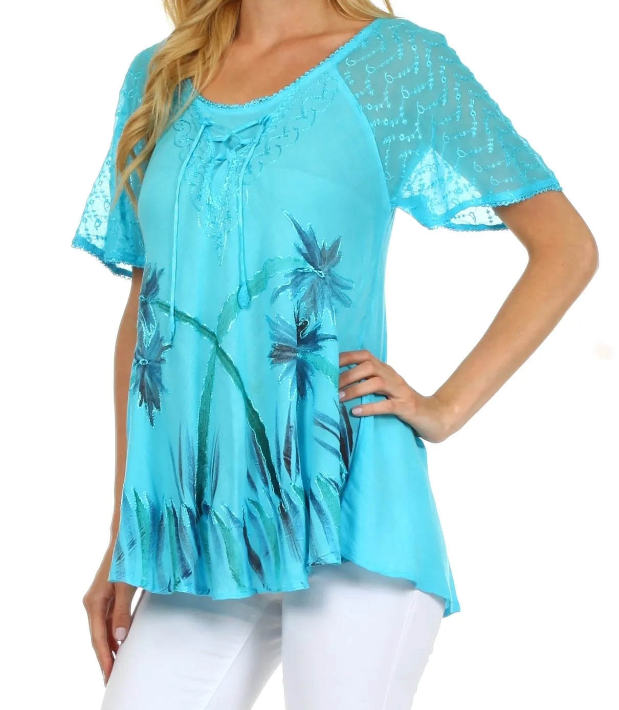 Sakkas Catalina Island Relaxed Fit Blouse