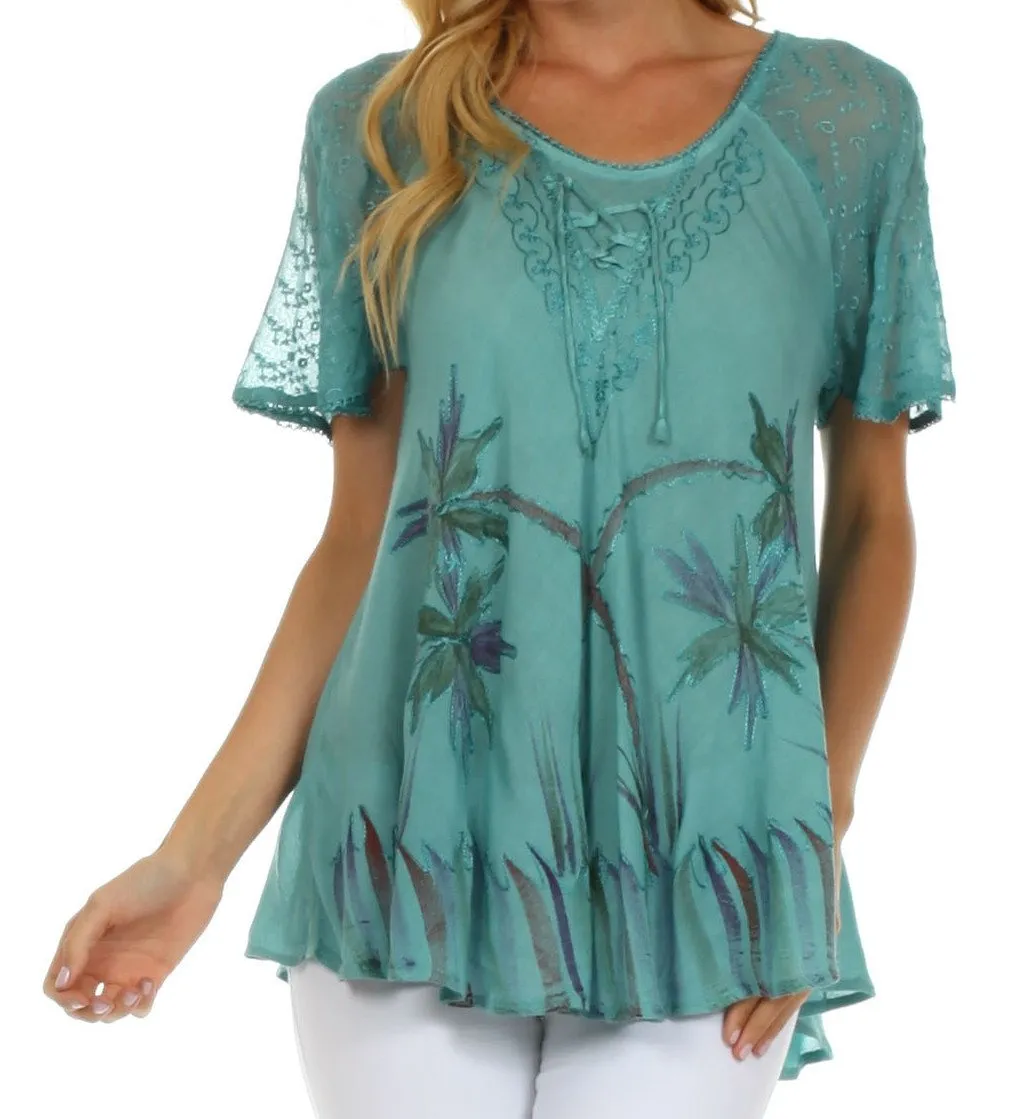 Sakkas Catalina Island Relaxed Fit Blouse