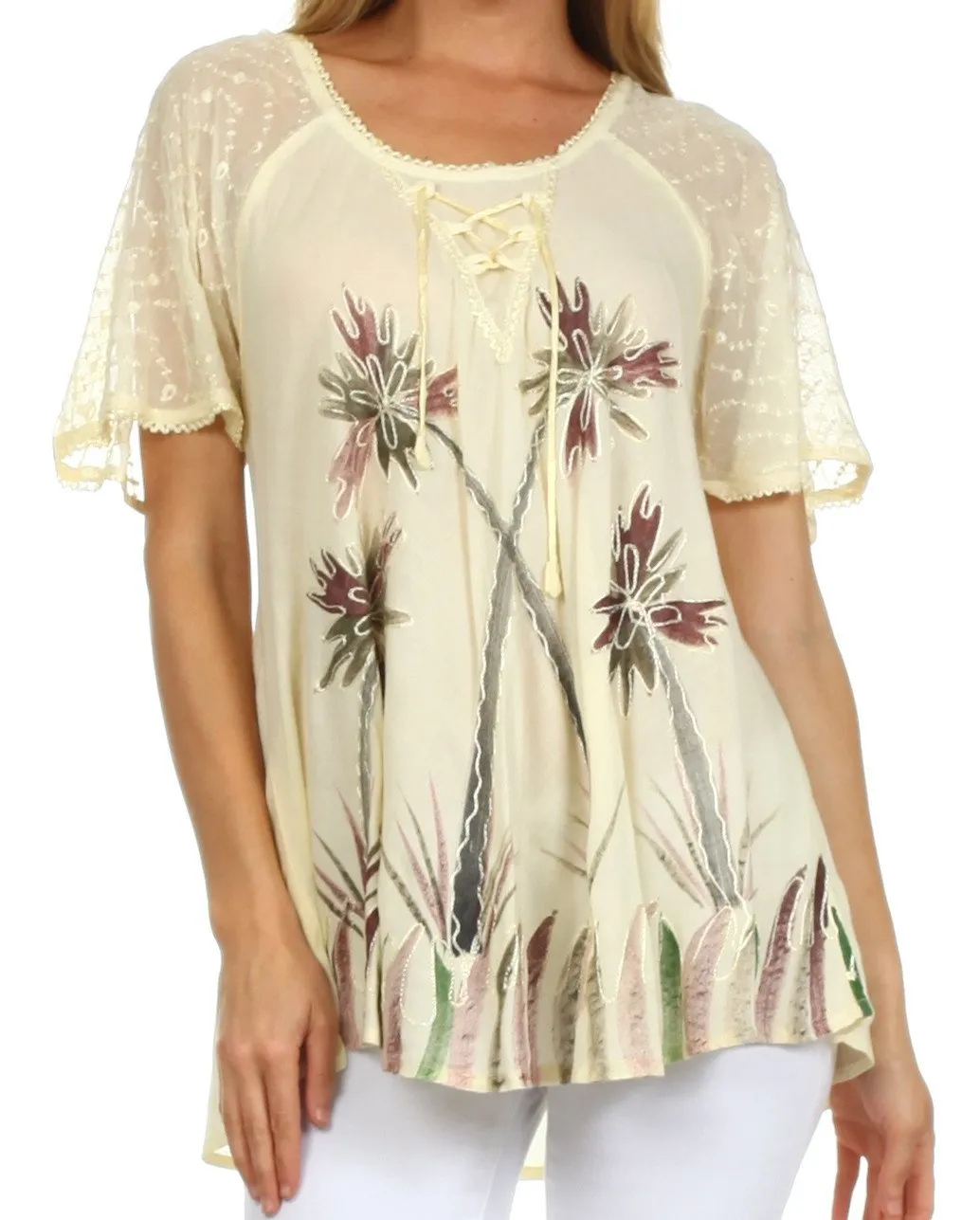 Sakkas Catalina Island Relaxed Fit Blouse