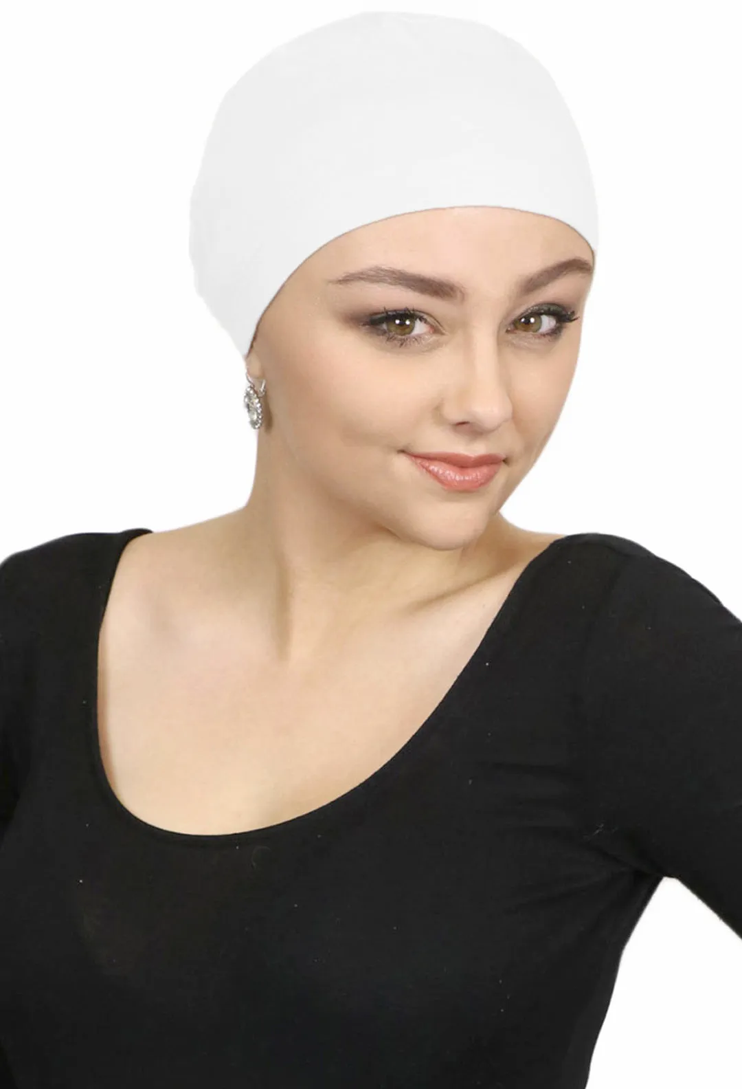 Serena Cotton Sleep Cap Casual Beanie for Women with Small Heads 50  UPF Sun Protection