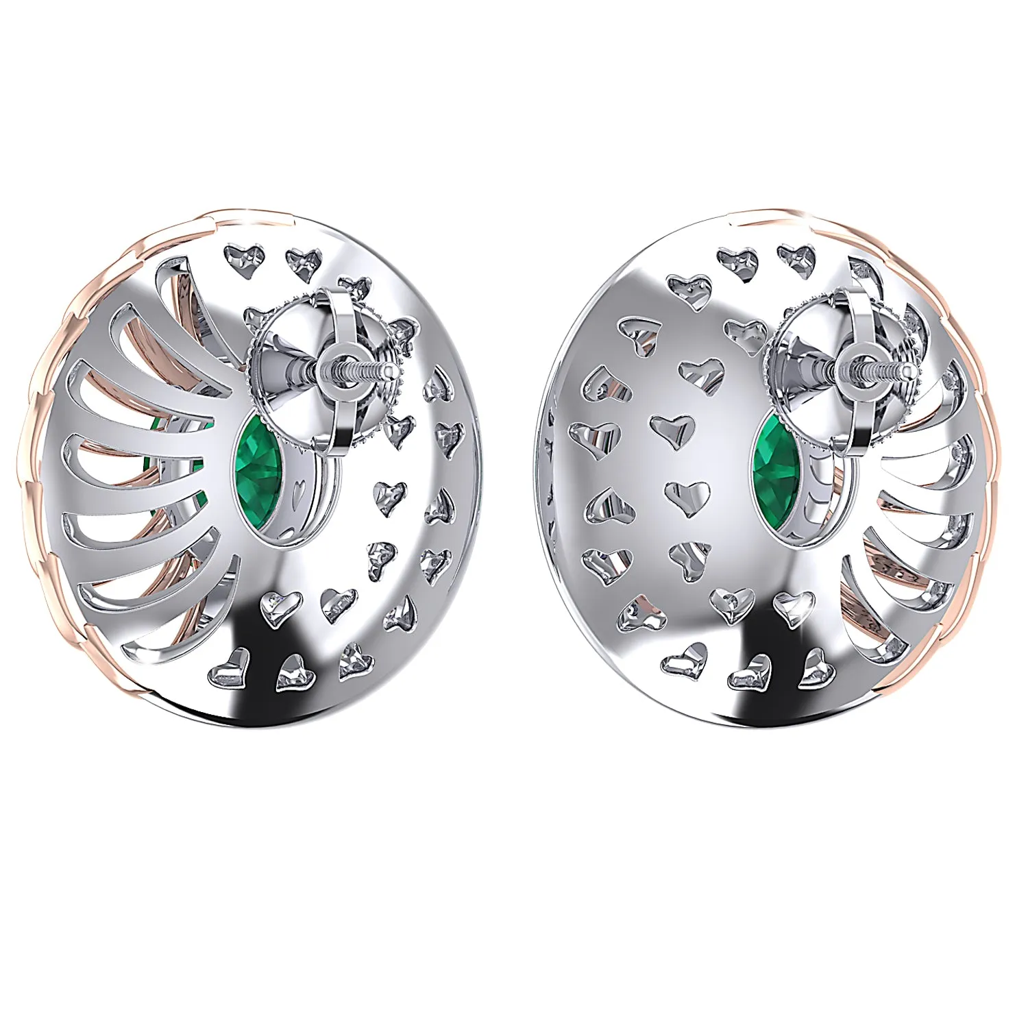 THE GREEN SWIRL STUDS