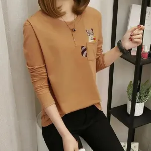 Women's Loose Long Sleeve T-Shirt